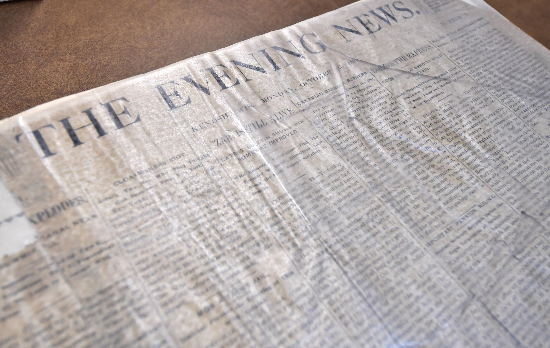 HISTORIC FRONT PAGE